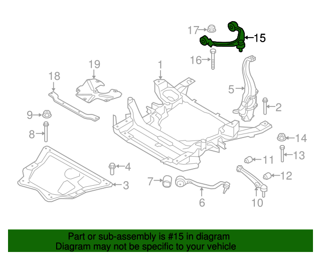 20102019 BMW Upper Control Arm 31126788982 BMW Parts