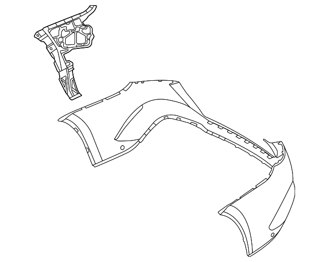 167-880-52-08 - Bumper Cover Bracket 2022-2023 Mercedes-Benz | MB 