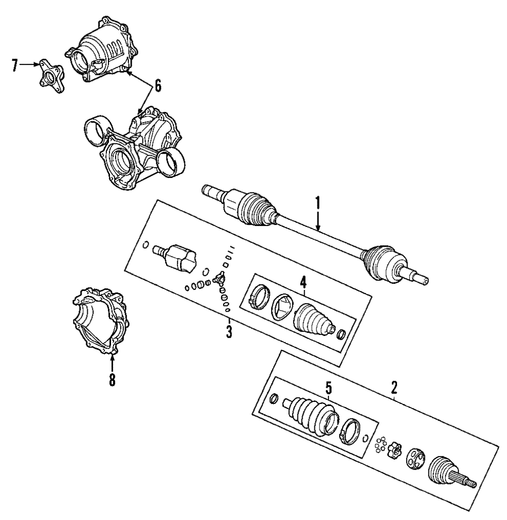 Flange Assembly-Rear Whl Drv Shf - GM (12569929)