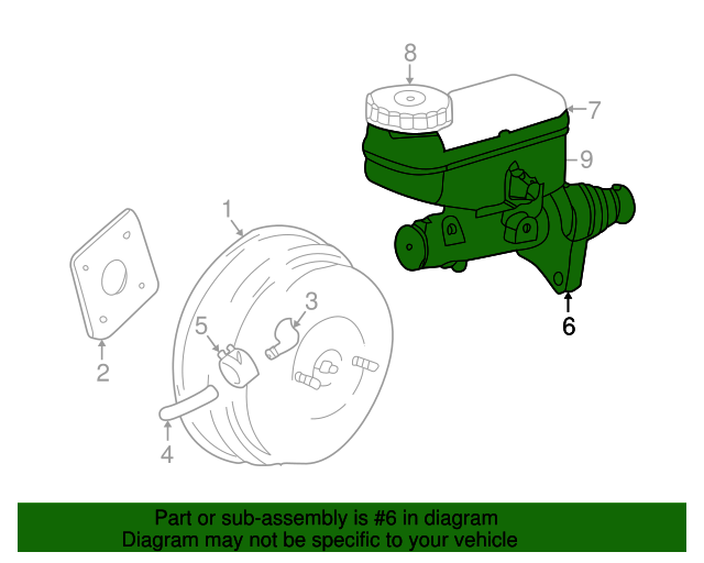 20032006 Mopar Master Cylinder 5101794AA