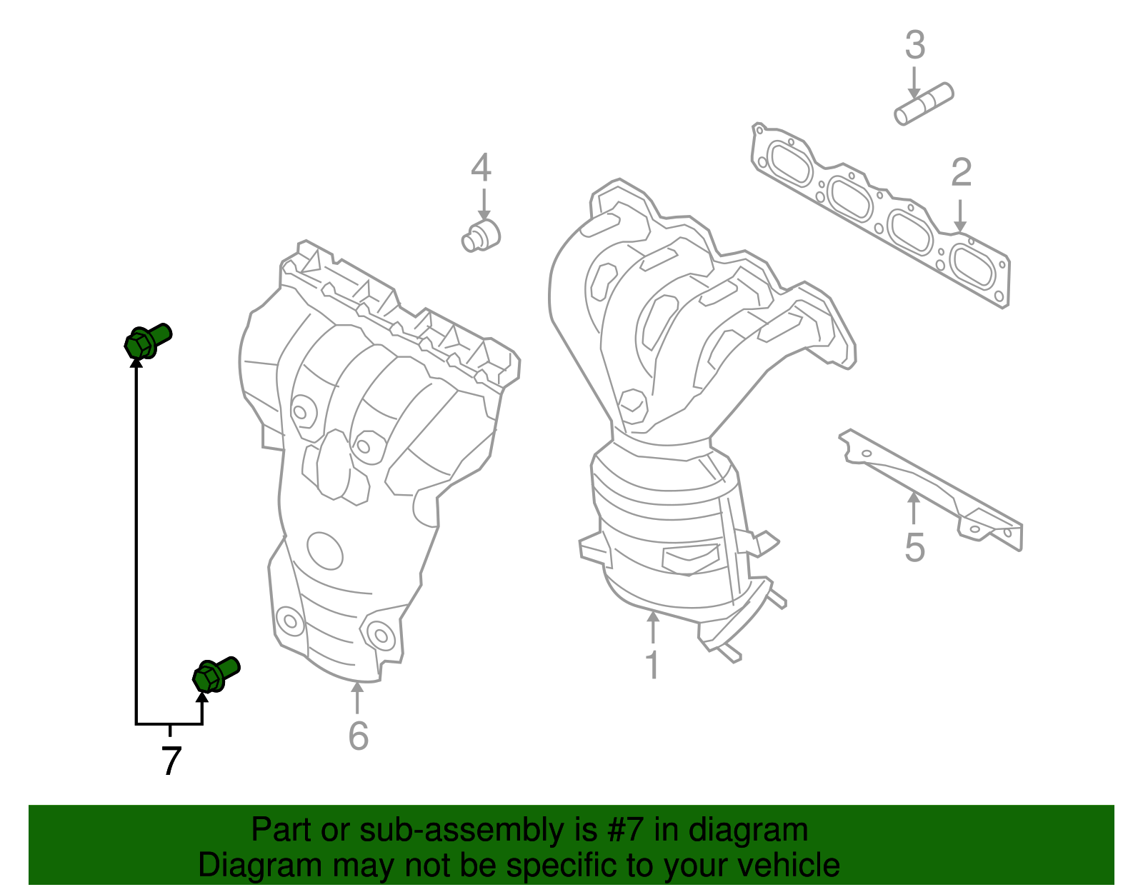 Exhaust Manifold Heat Shield Bolt - GM (11097991)
