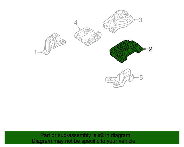 20102013 Mazda 3 Trans Mount BBR339070A MazdaParts