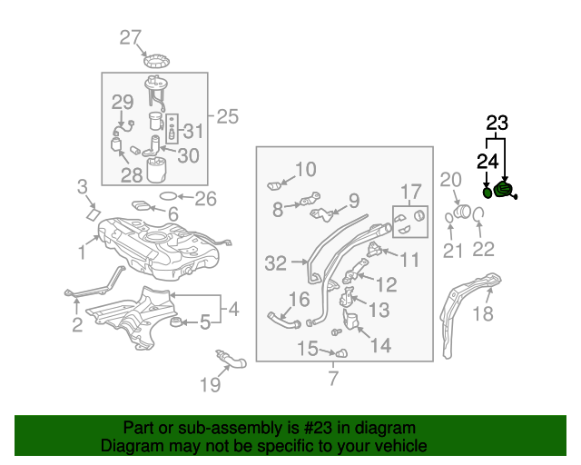 Genuine OEM Fuel Tank Filler Cap Part 88974427 Fits 20062010 Pontiac
