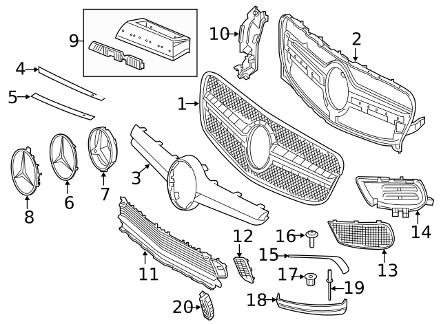 Genuine Mercedes-Benz Lower Support 156-885-36-00 Genuine Mercedes-Benz Lower Support 156-885-36-00