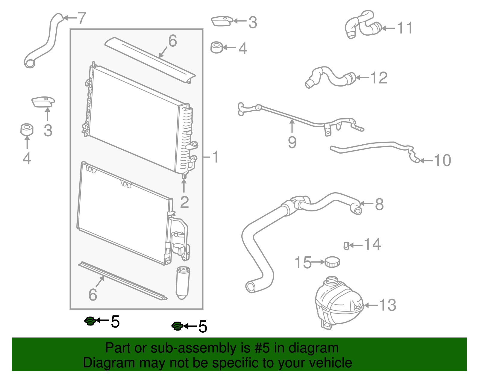 Radiator Lower Insulator - GM (90501087)