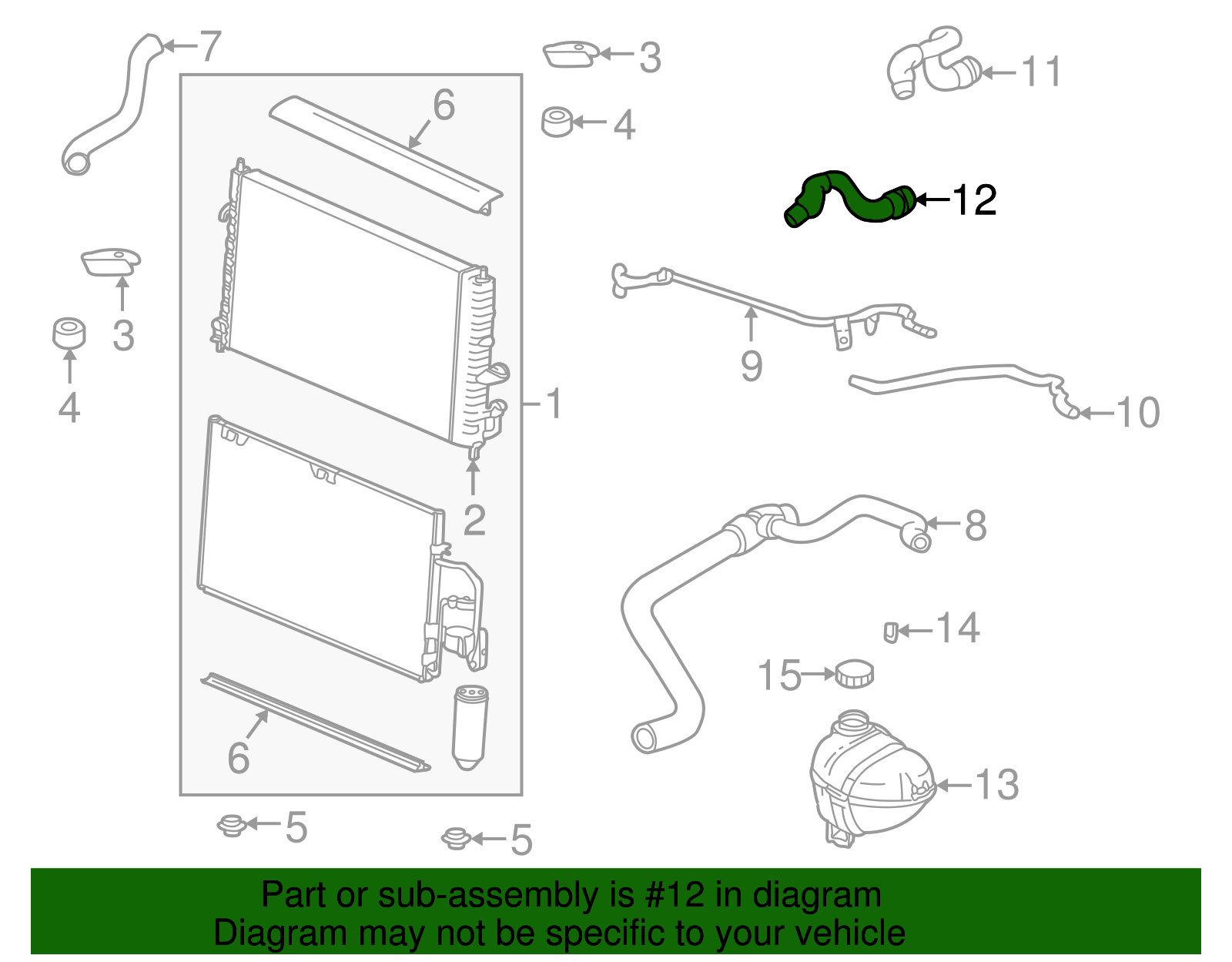Heater Hose - GM (09128706)