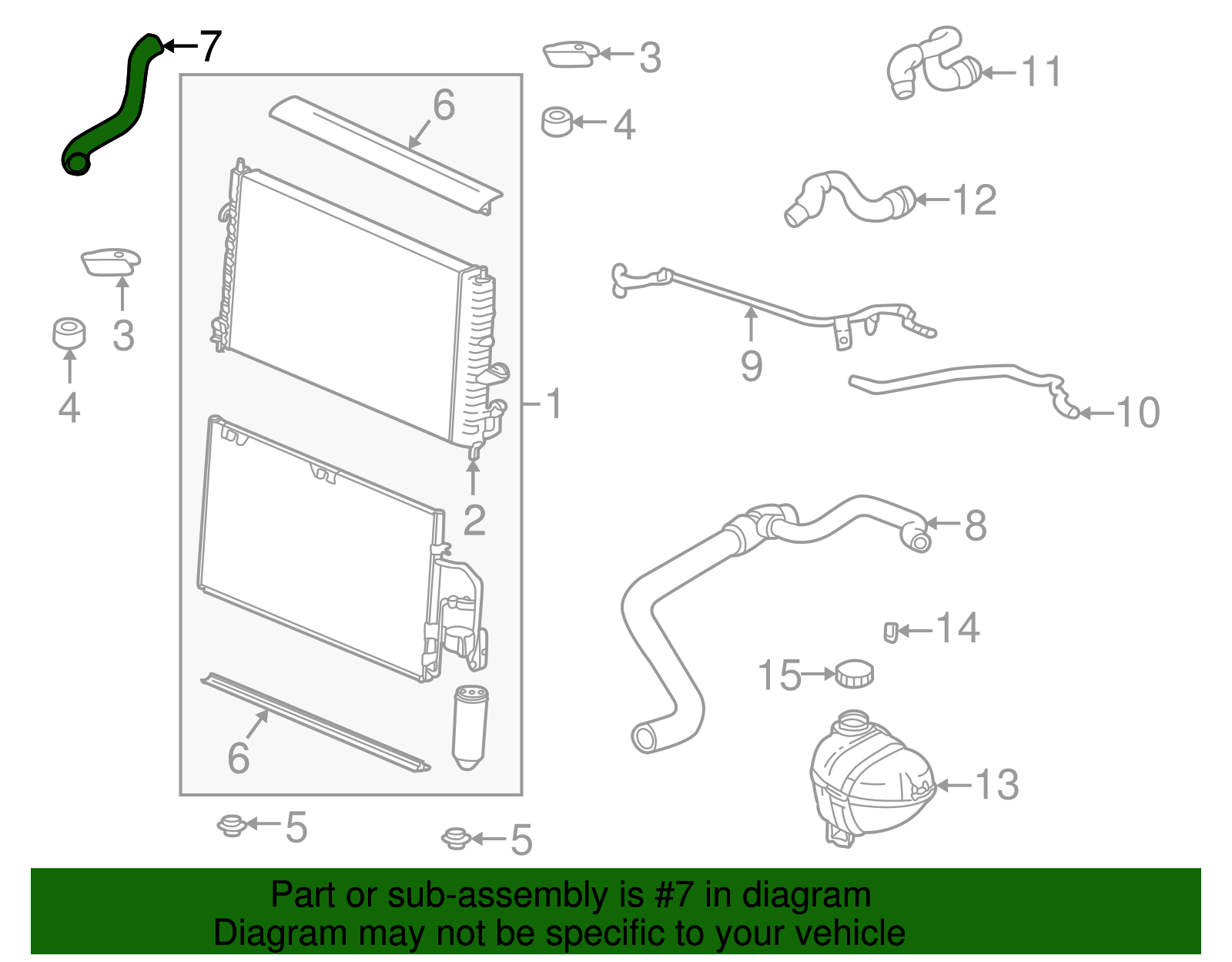 Hose, Rad Inl - GM (90572512)