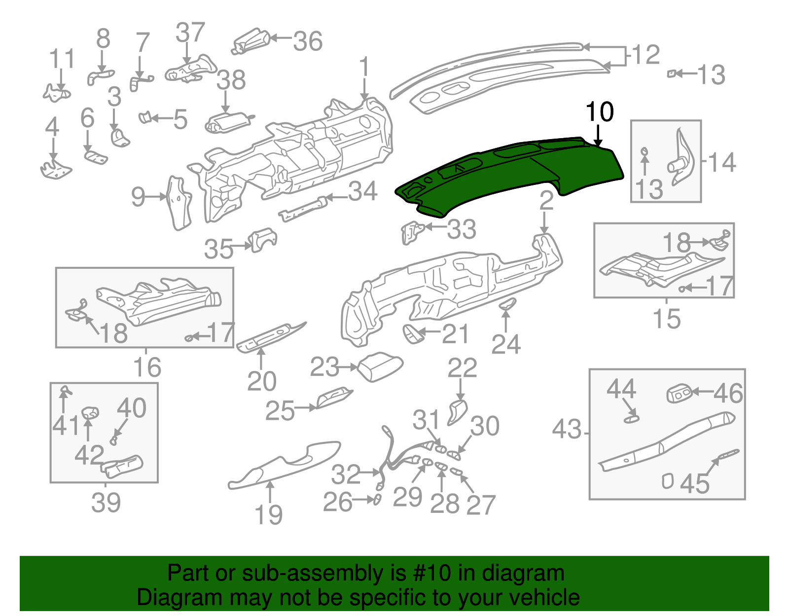 Pad Assembly - GM (25701163)