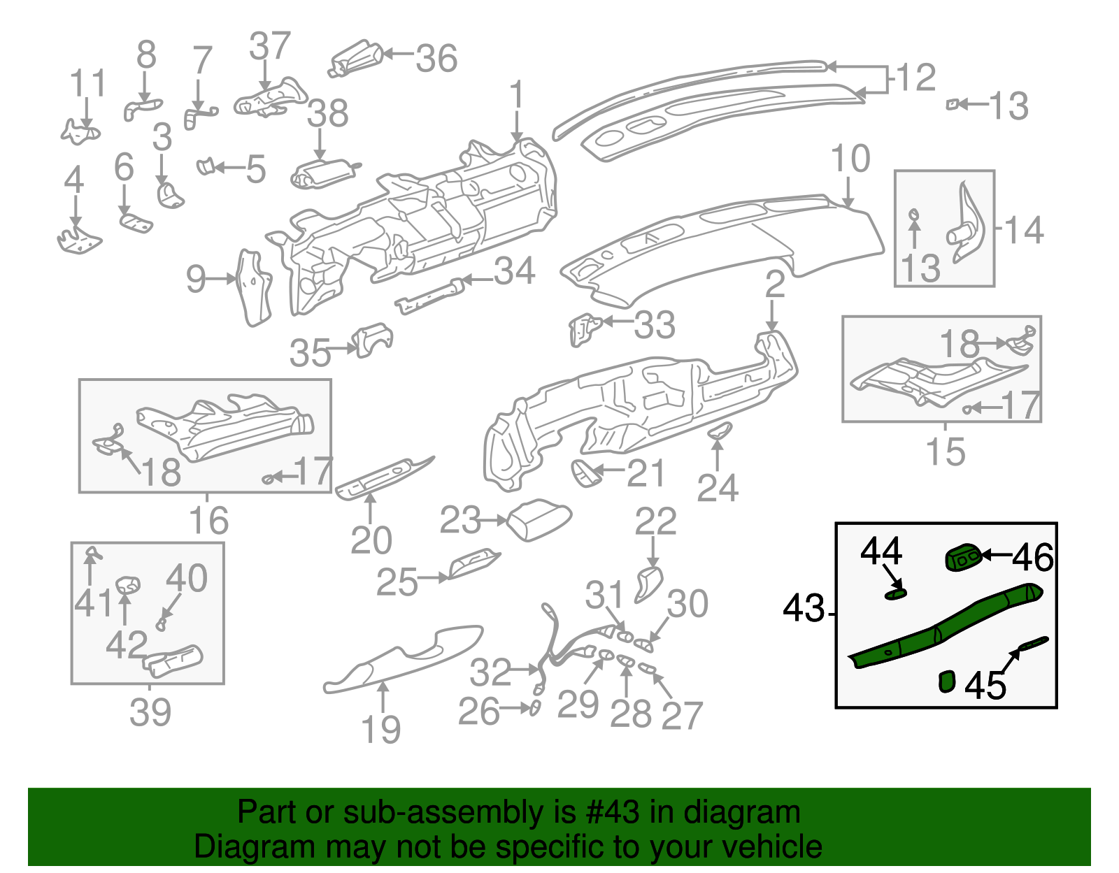 Trim Plate - Buick (25721395)