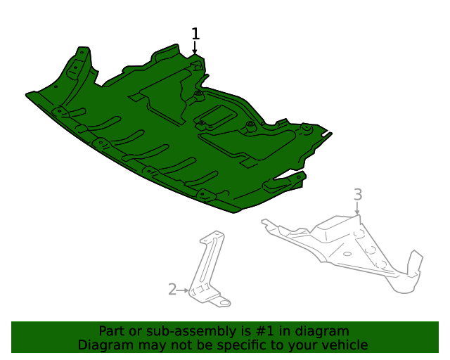 51757233968 20112013 BMW X5 Splash Shield (51757233968) BMW of South Atlanta Parts
