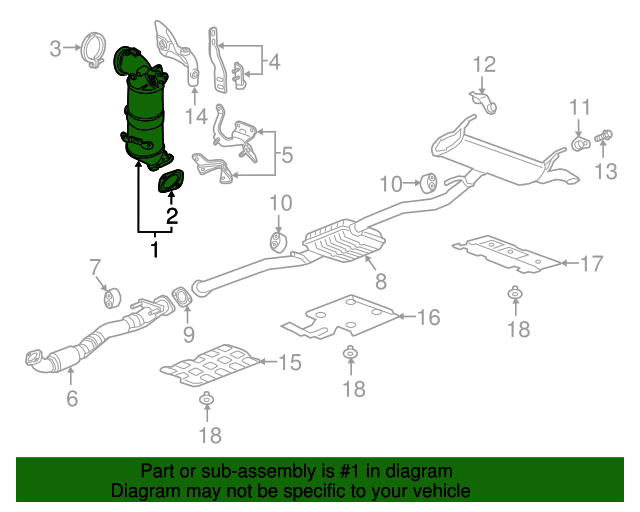 19420235 Warm Up ThreeWay Catalytic Converter Kit 20182021 GM