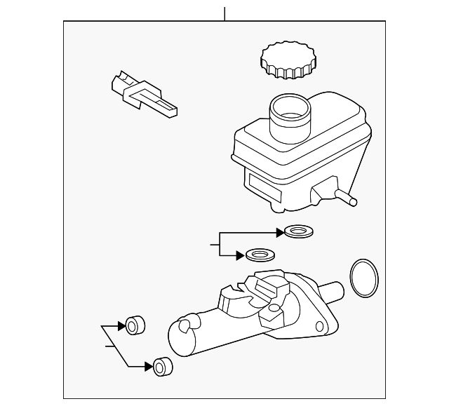 20092012 Ford OEM Master Cylinder 9L8Z2140C OEM Ford Parts