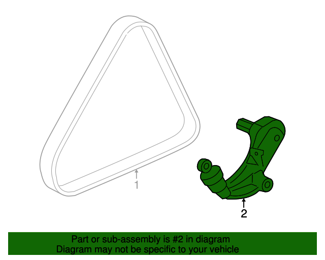 31170RWK025 Serpentine Tensioner 20072011 Honda Civic Honda