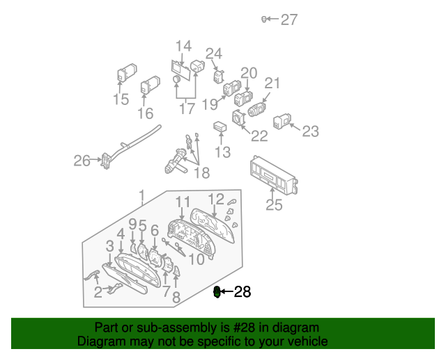 436224A100 Vehicle Speed Sensor 20042006 Kia Sorento Kia.Parts Store