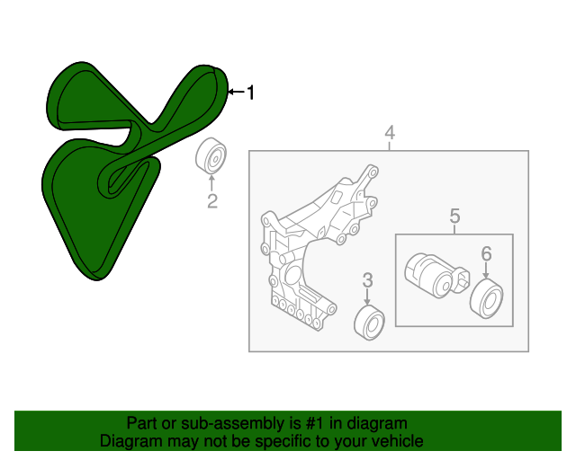 20112013 Kia Sorento Serpentine Belt 252122G750 XportAuto