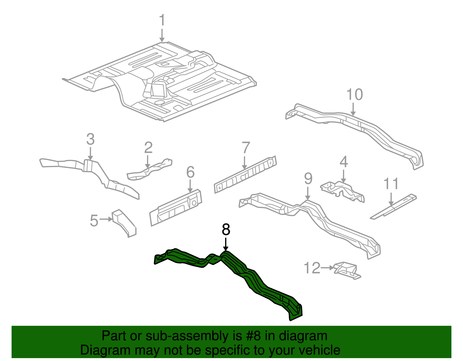 Front Cross-Member - GM (89045593)