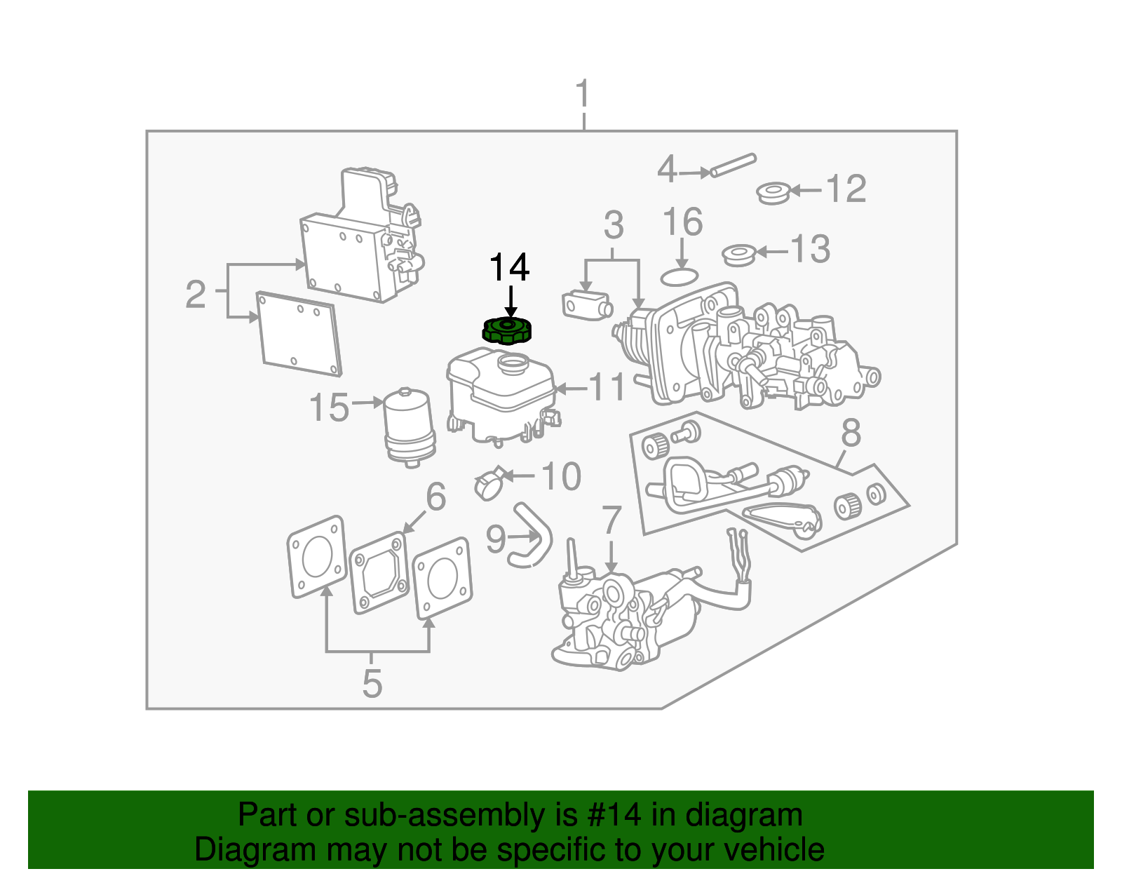 Cap, Brake M/Cylinder Rsvr - GM (25950517)