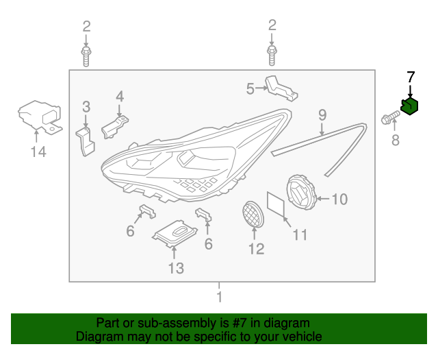 921730U000 Headlamp Assembly Retainer Clip 20122023 Kia Kia.Parts