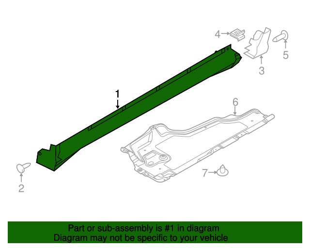 20072015 Ford OEM Rocker Molding AT4Z78101A05AA Ford Parts Center