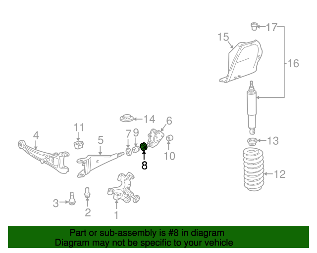 D7UZ3B244C Radius Arm Spacer 19902007 Ford Lasco Auto Parts