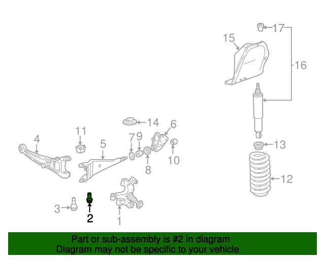 19892009 Ford OEM Suspension Ball Joint 5C2Z3049AA OEM Ford Parts
