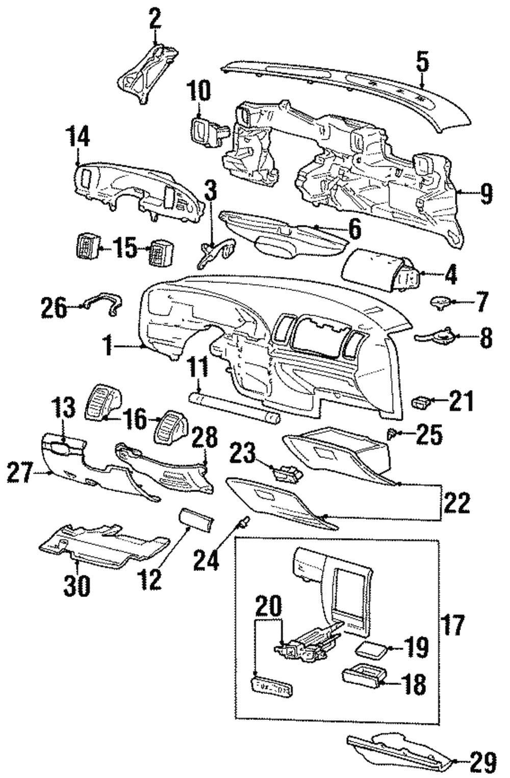 Defroster Vent - Ford (YF3Z-54046A76-AAA)