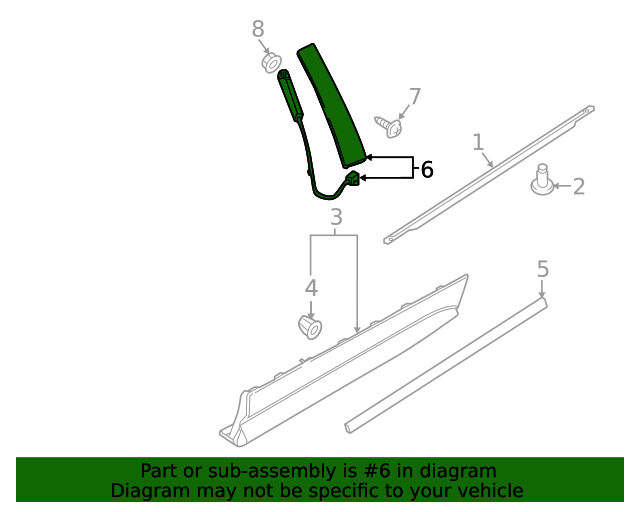 20162020 Ford Edge Door Applique FT4Z5820555C QuirkParts