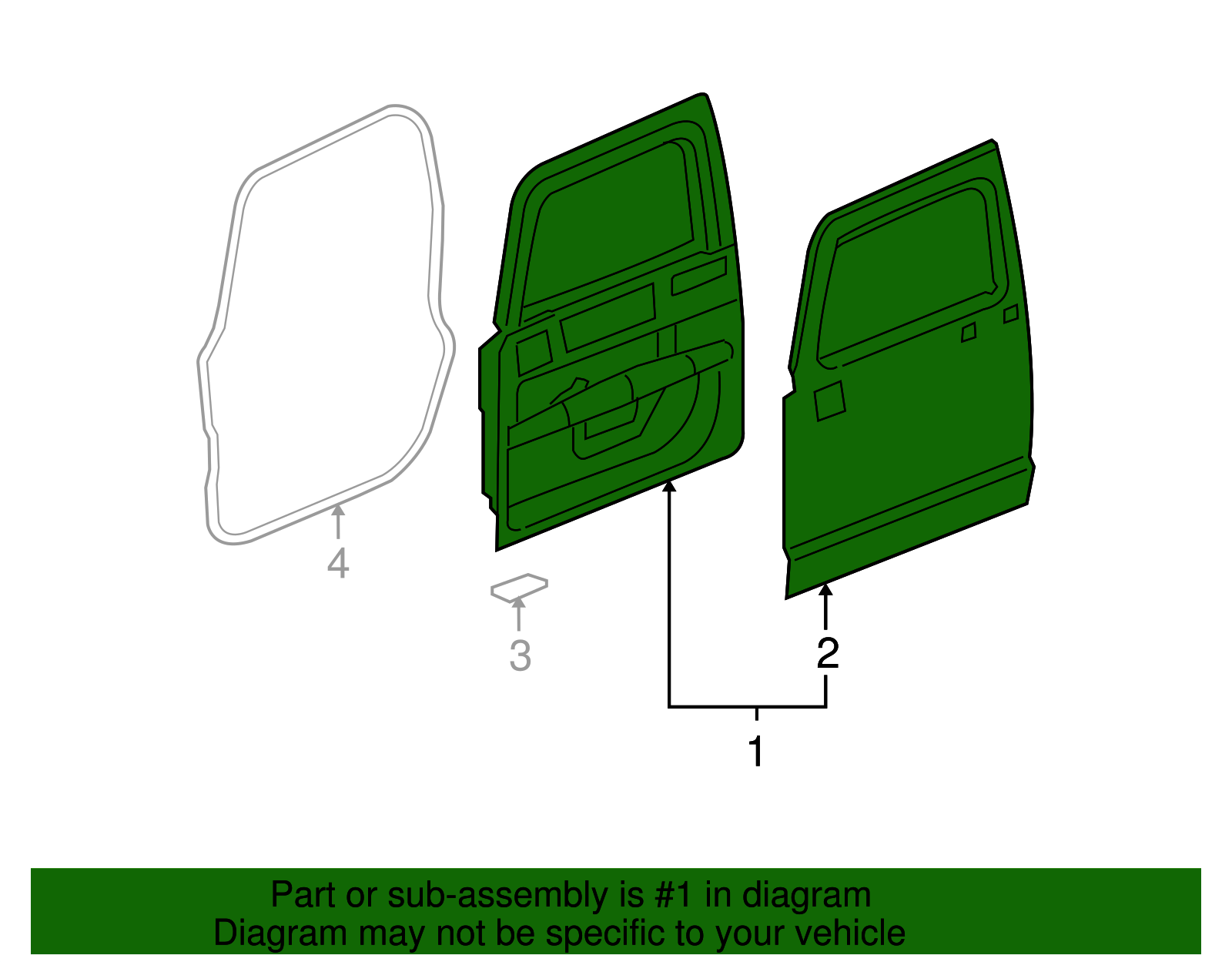 Door Assembly-Front Side - GM (25948292)