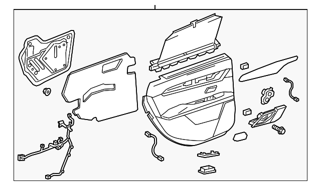 Maple Sugar Rear Passenger Side Door Trim - GM (84095027)