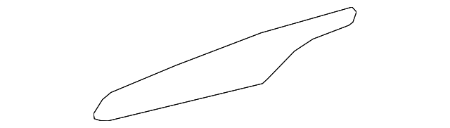 2016-2020 Cadillac CT6 Fine Twill Weave Carbon Rear Side Door Trim