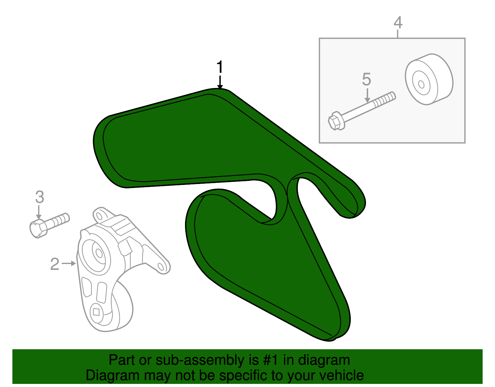 V-Ribbed Serpentine Belt - GM (92248982)