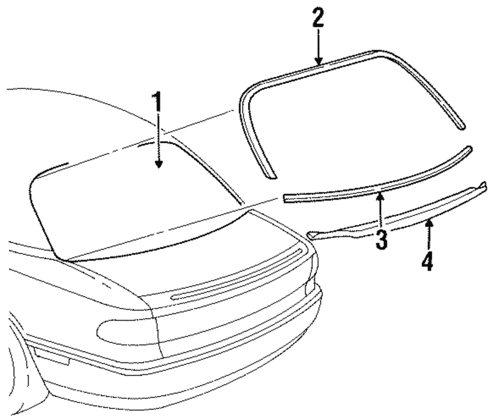 Window, Rear - GM (90563811)