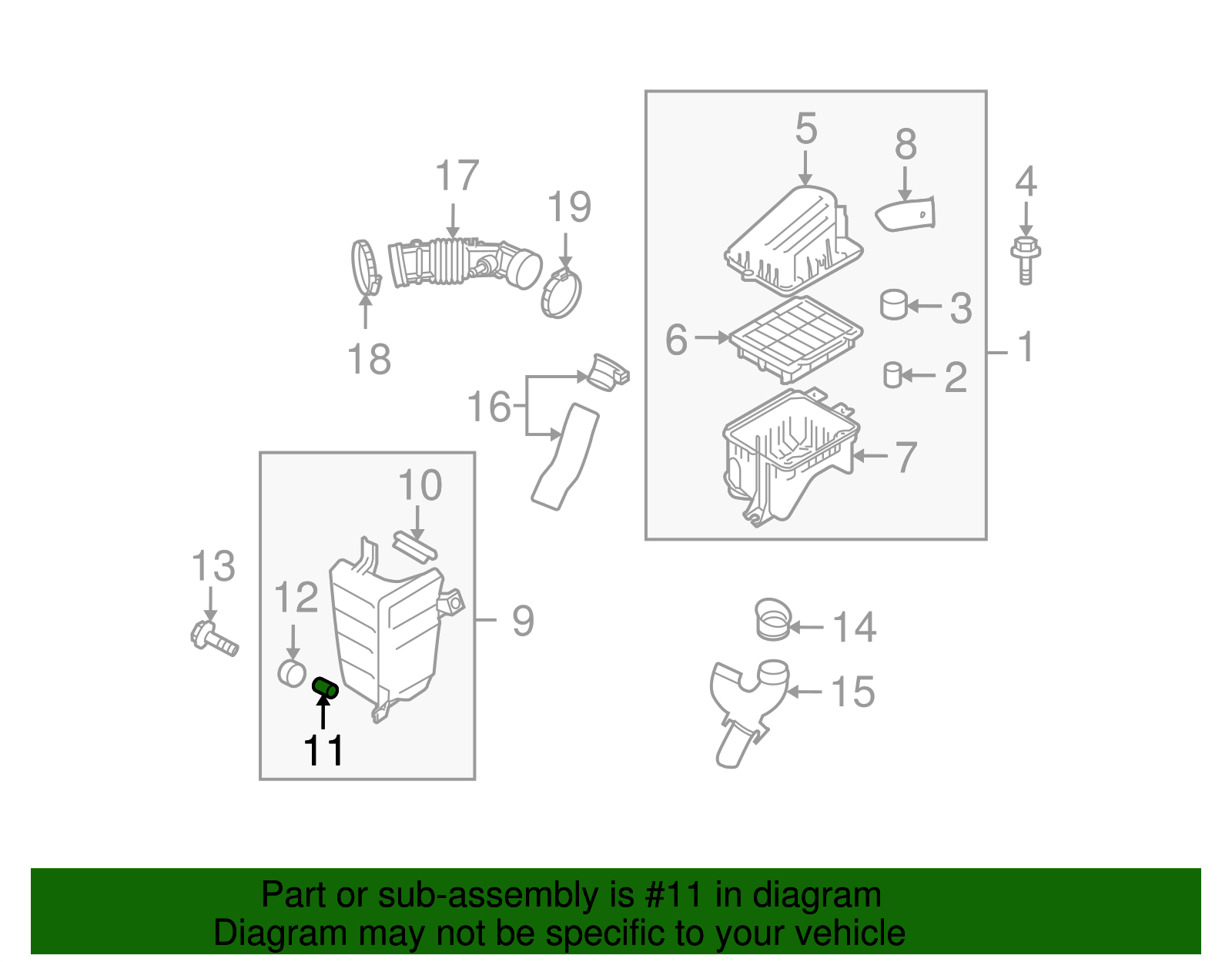 Air Cleaner Housing Insulator - GM (96300905)