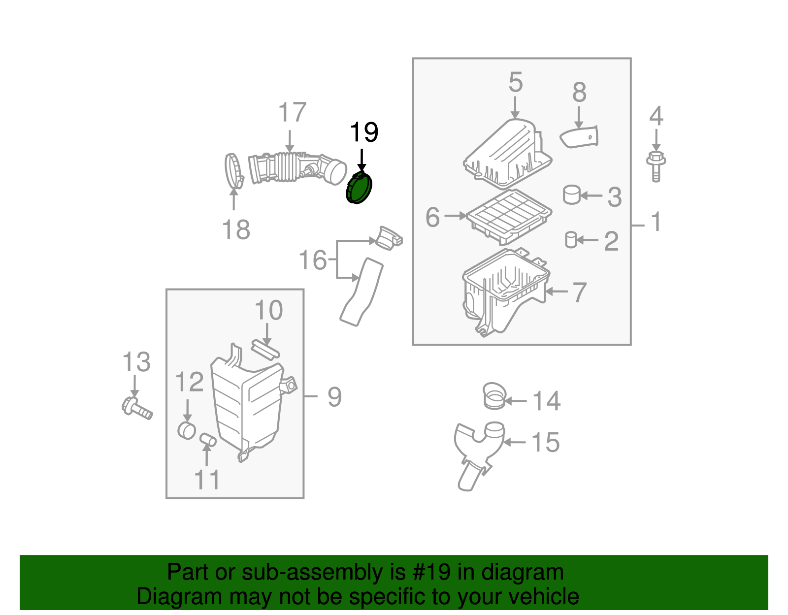 Air Cleaner Outlet Duct Clamp - GM (94530124)