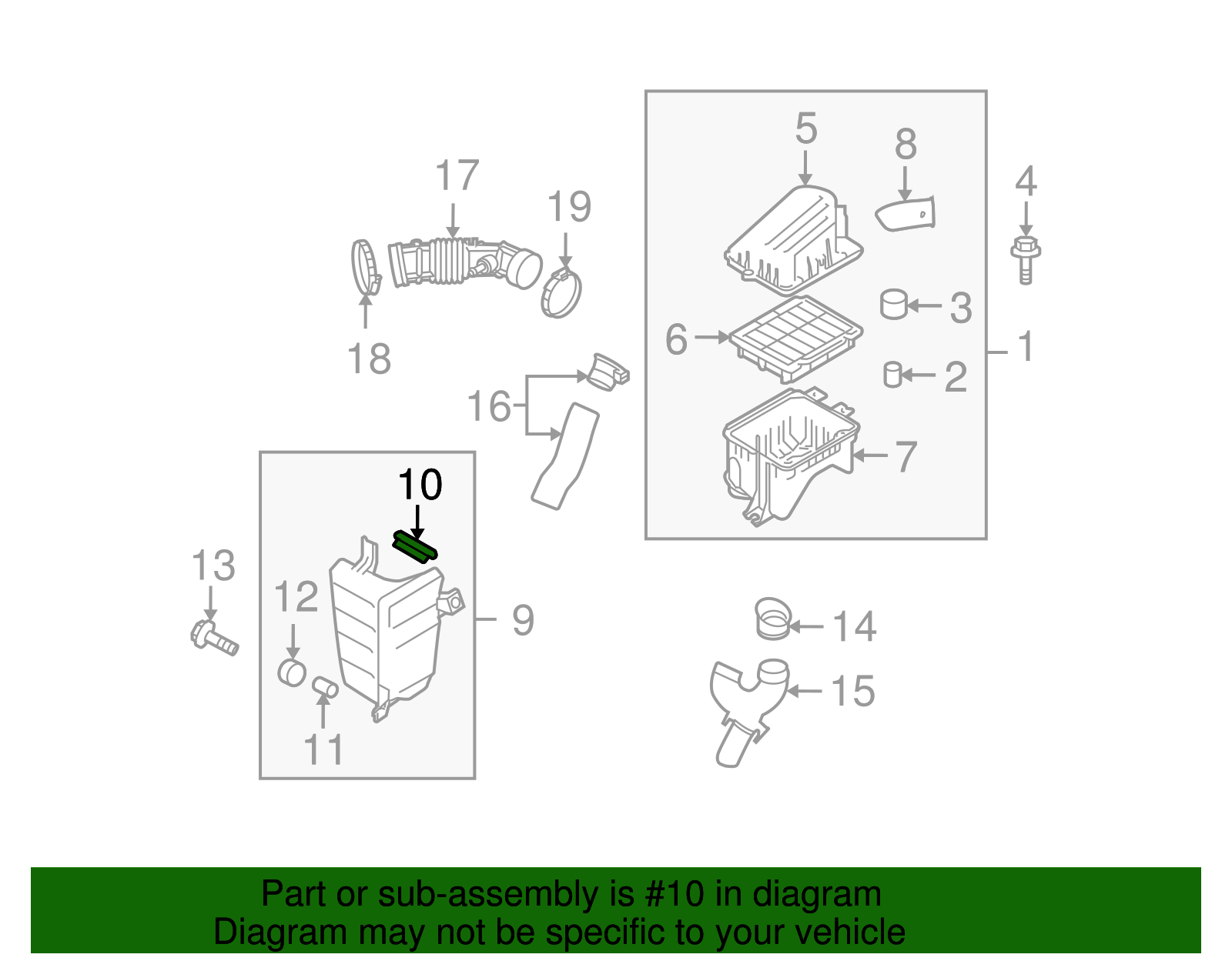 Air Cleaner Resonator Seal - GM (96536745)