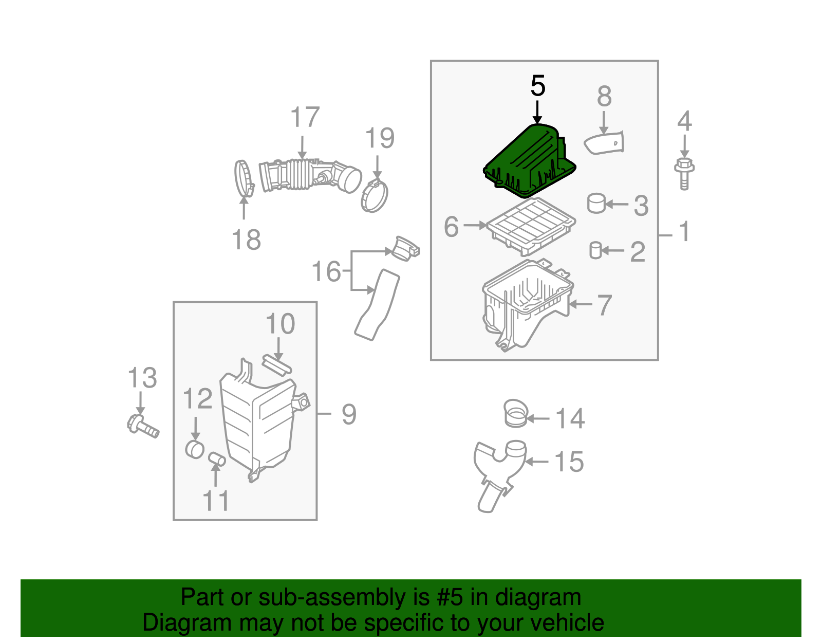 Air Cleaner Upper Housing - GM (96808165)