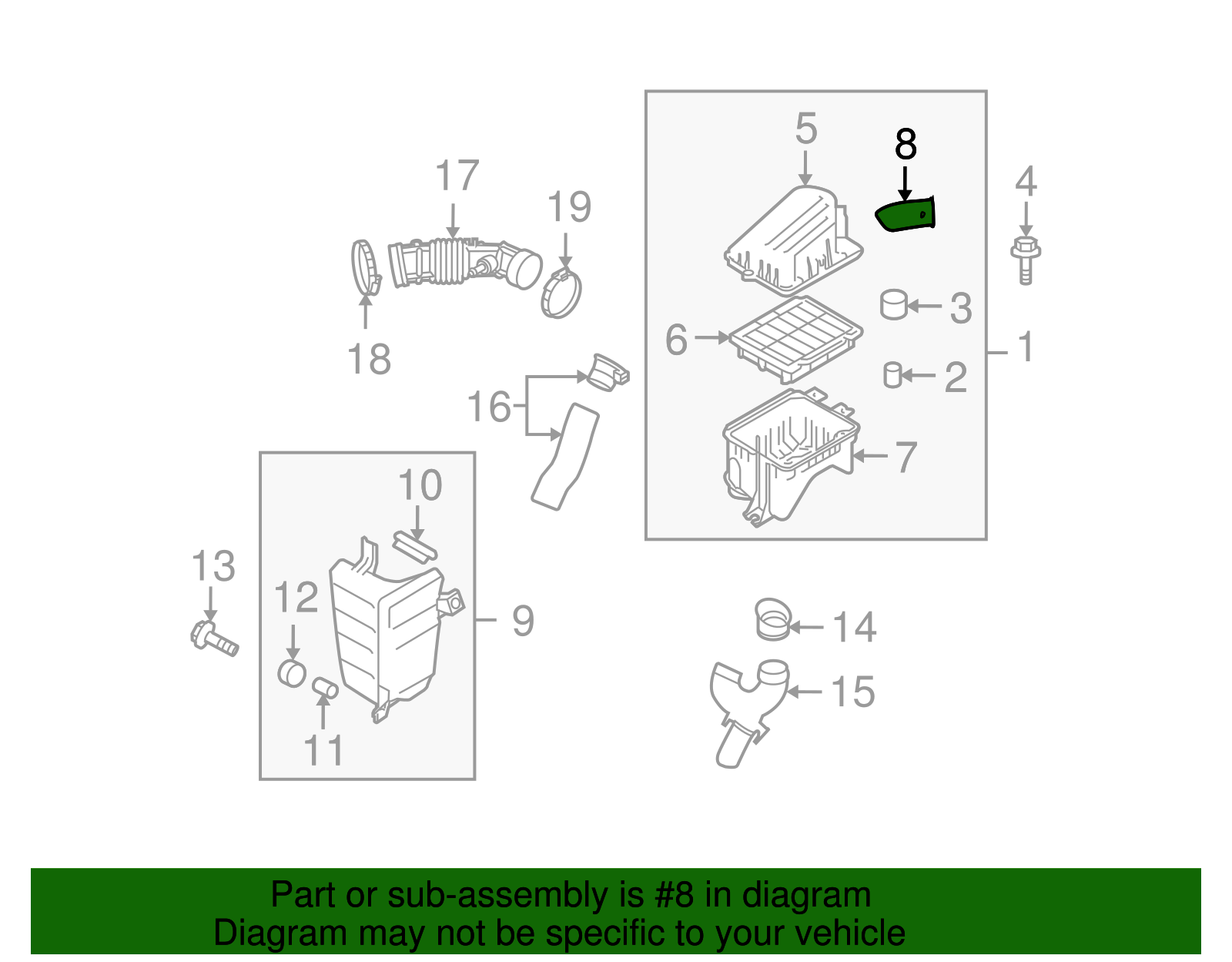 Air Cleaner Outlet Duct Insert - GM (96952049)