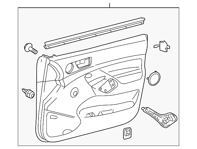 格安最新作Interior Door Panel トヨタタコマ2012 - 2015ダークグレイドライバードアパネルカバー本物のOEM OE Toyota Tacoma 2012 - 2015 Dark Gray その他