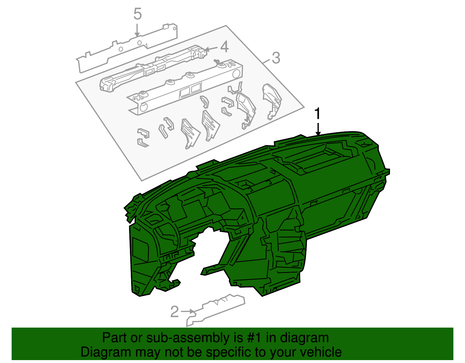 Instrument Panel - Buick (89044071)