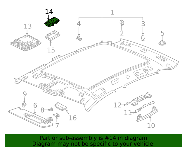 Dome Lamp 5H9-947-304-A-9B9