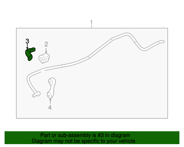 20042012 GM Rear Suspension Stabilizer Shaft Insulator Clamp 20819413