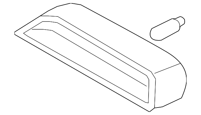 Beige High Mount Stop Lamp - GM (96650609)