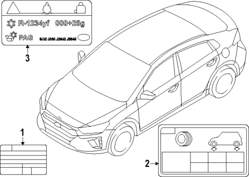 Labels for 2025 Kia EV9 | Kia.Parts Store