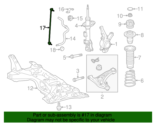 4882052030 Stabilizer Link 20072019 Toyota OEM Genuine Toyota Parts