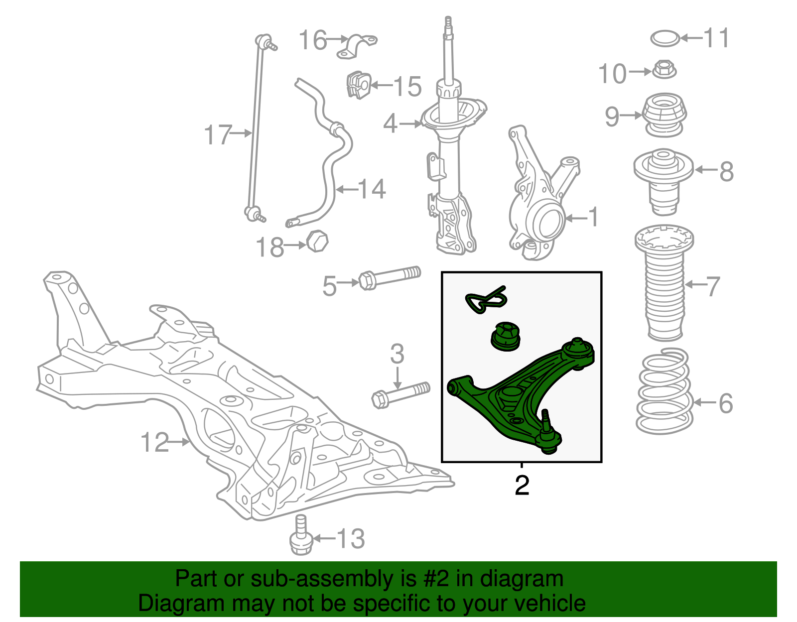 Suspension Control Arm (Left, Front, Lower) - Scion (48069-59135)