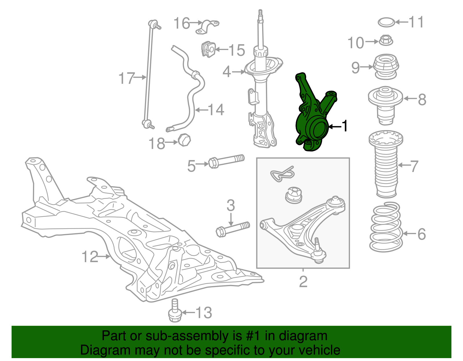 Steering Knuckle - Scion (43211-52050)