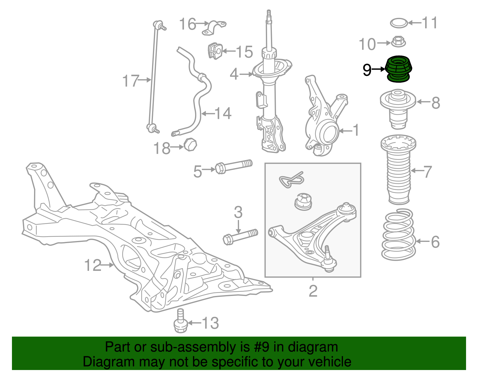Strut Mount - Scion (48609-52100)