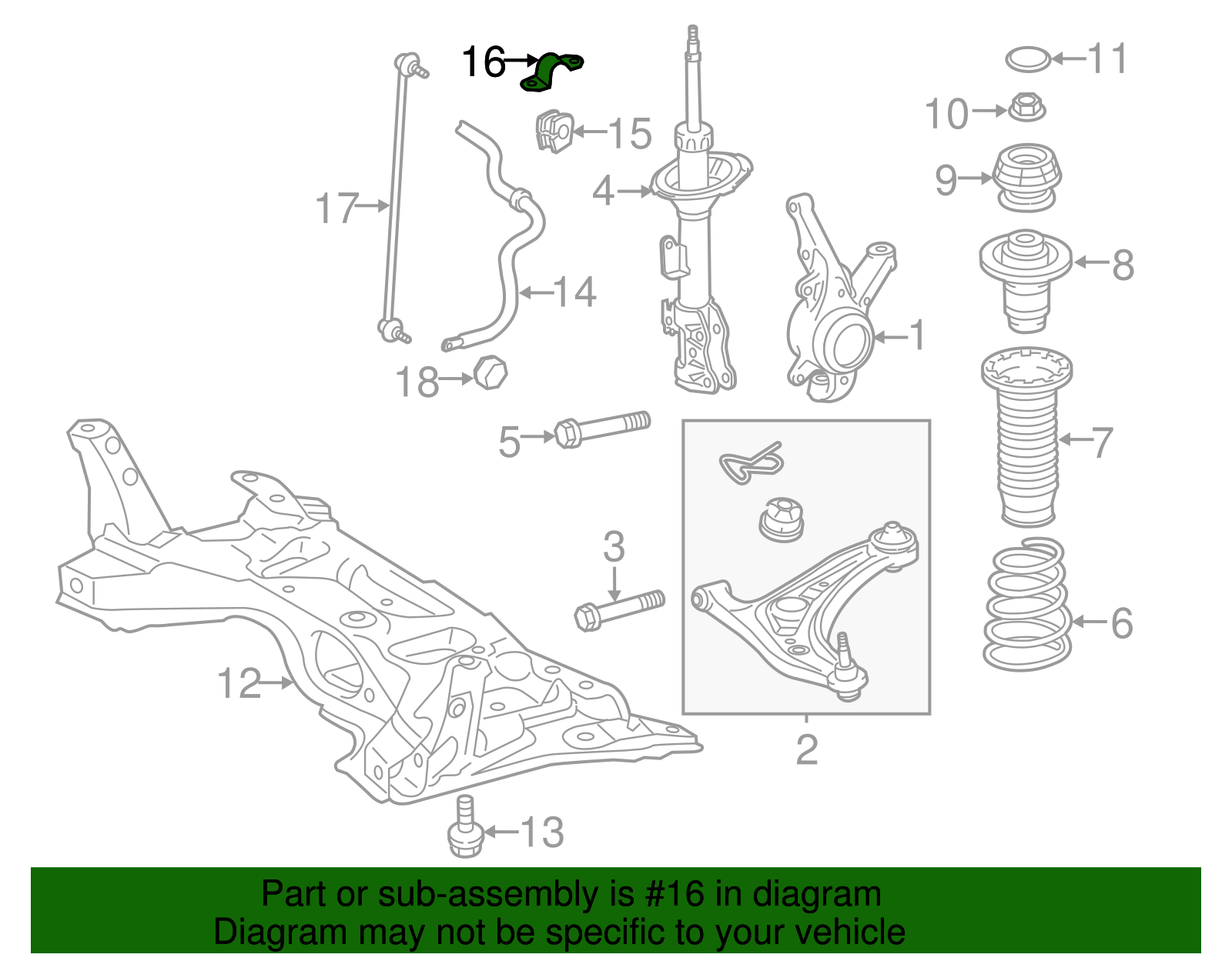 Stabilizer Bar Bracket - Scion (48824-52060)