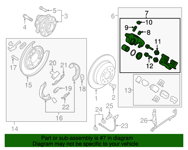 58310C6A00 Caliper 20162020 Kia Sorento Kia.Parts Store