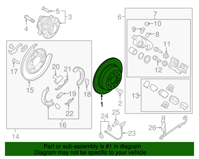 58411C6000 Rotor 20162020 Kia Sorento Kia.Parts Store